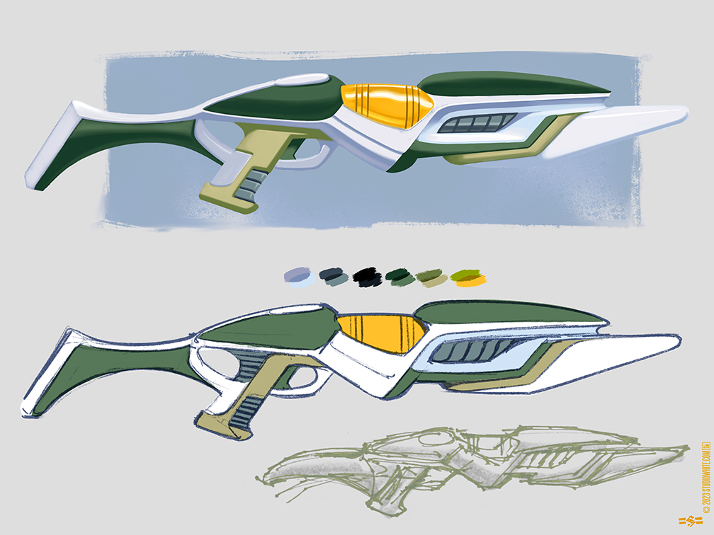 "shane white" "studiowhite" "shane patrick white" "prop design" "concept art" "weapons"
